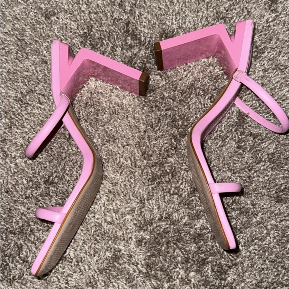 SCHUTZ Pink Strappy Heels